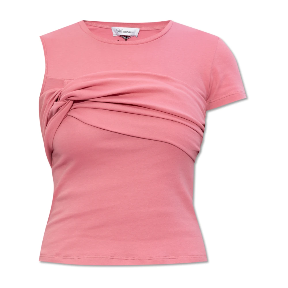 Blumarine Gedrapeerde T-shirt Pink Dames