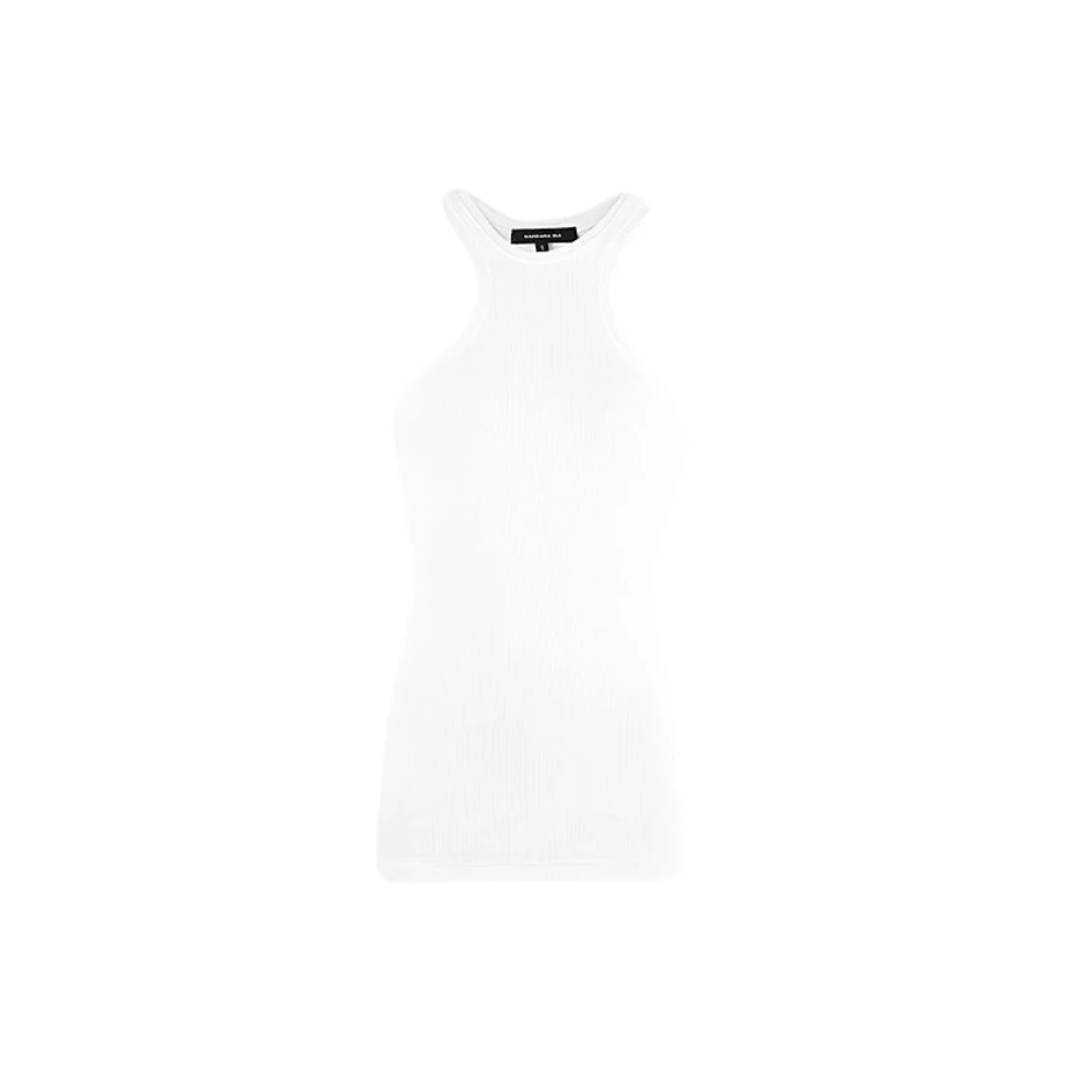 Barbara Bui Sportieve-chique 90 Stijl Tanktop White Dames