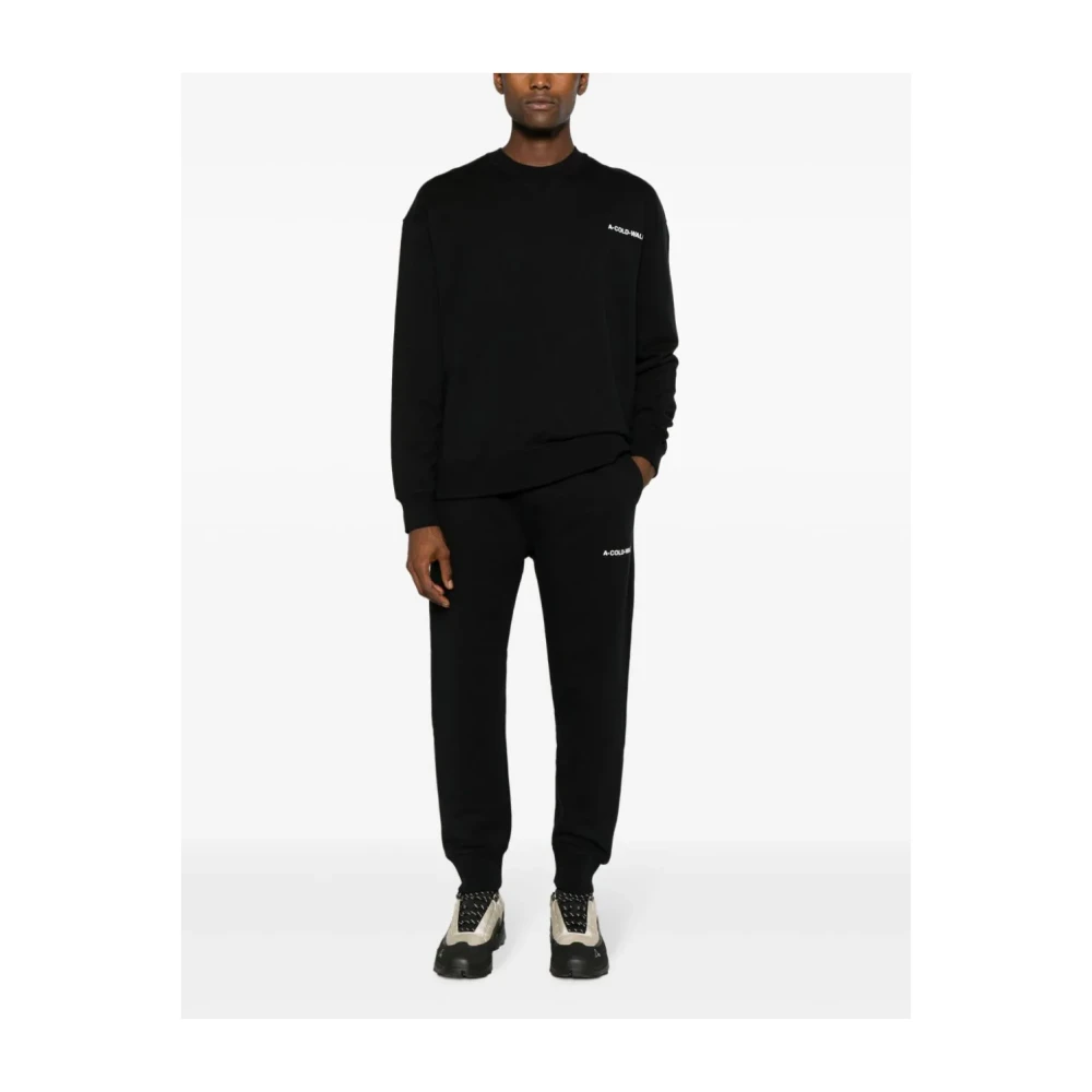 A-Cold-Wall Zwarte Sweatpants Essential Small Logo Black Heren