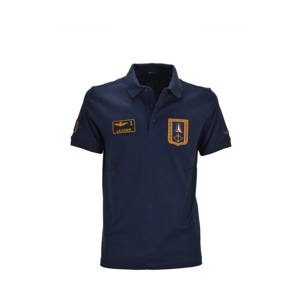 Aeronautica militare Italiaanse Trots Polo Shirt Blue Heren