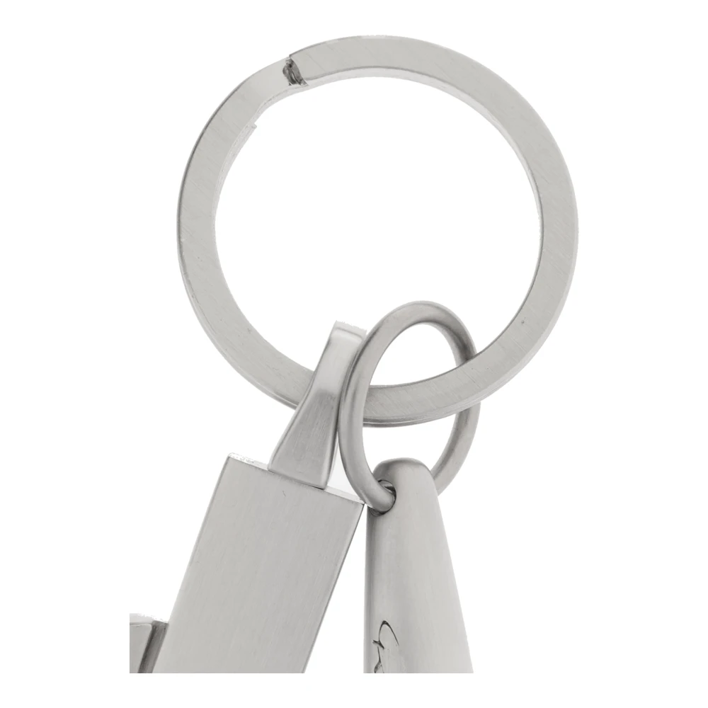Rick Owens Sleutelhanger met logo Gray Unisex