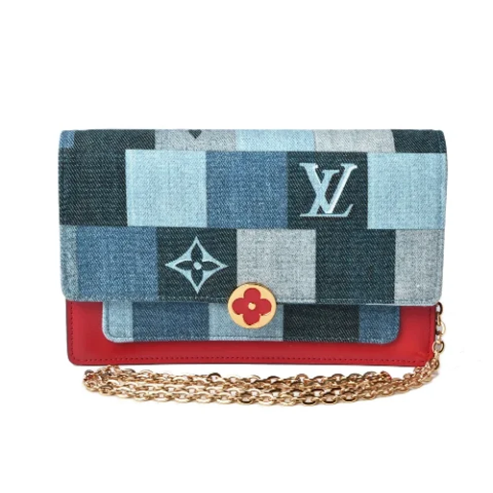 Louis Vuitton Vintage Pre-owned Denim louis-vuitton-bags Blue Dames