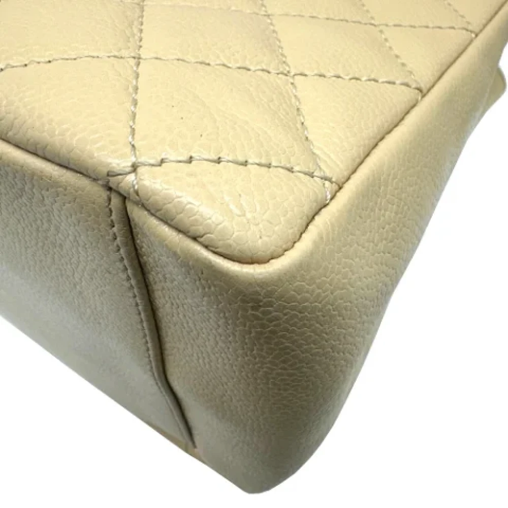 Chanel Vintage Pre-owned Fabric chanel-bags Beige Dames