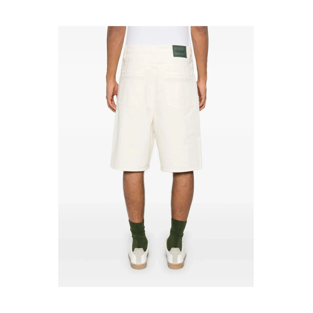 Drole de Monsieur Beige Knoopsluiting Klassieke Vijf Zakken Beige Heren