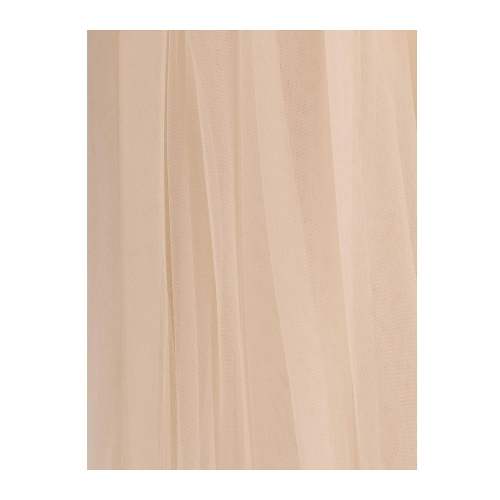 Fabiana Filippi Tule Midi Rok met Zijrits Pink Dames