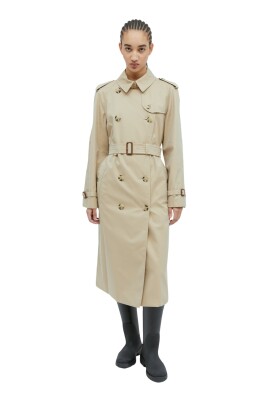 AUBREY | Short double breasted belted trench coat || AUBREY | Trench-coat  court à double boutonnage ceinturé
