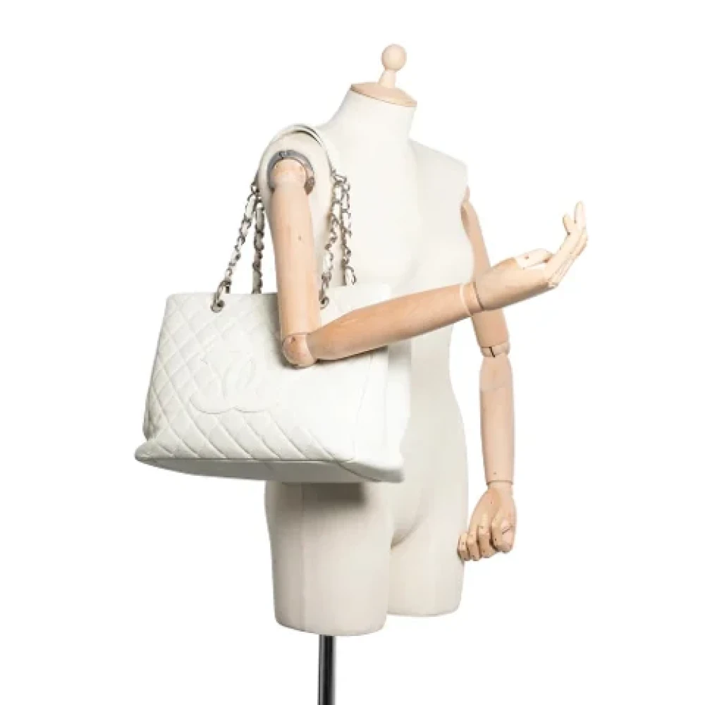 Chanel Vintage Pre-owned Leather handbags White Dames