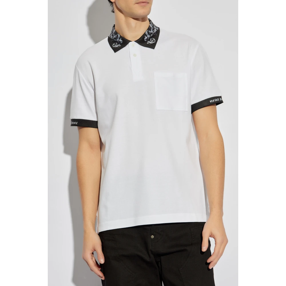 Versace Jeans Couture Polo met zak White Heren