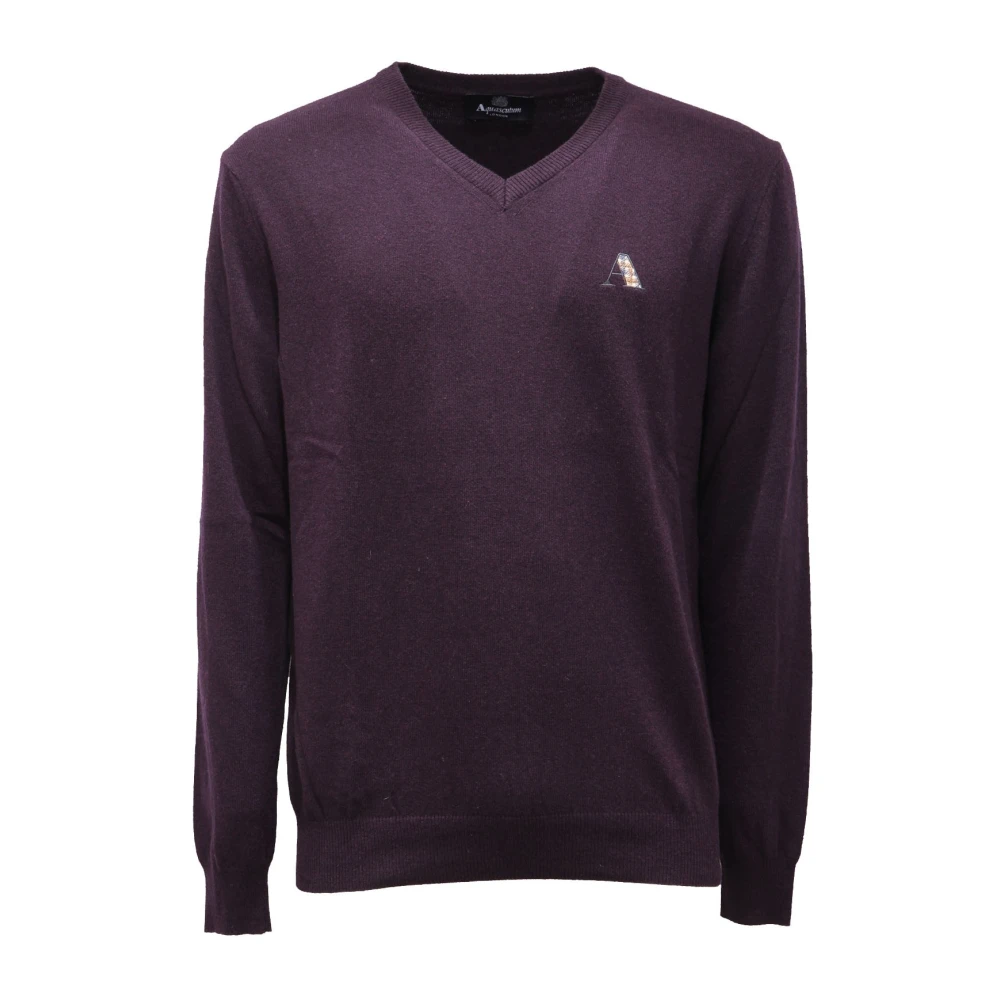Knitwear > V-neck Knitwear - - Aquascutum - Modalova