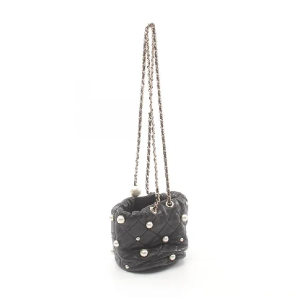 Chanel Vintage Pre-owned Fabric chanel-bags Black Dames