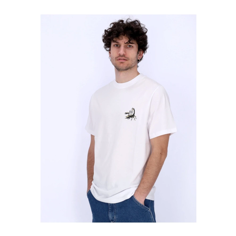 Dolly Noire Scorpion Tee Wit Heren T-shirt White Heren