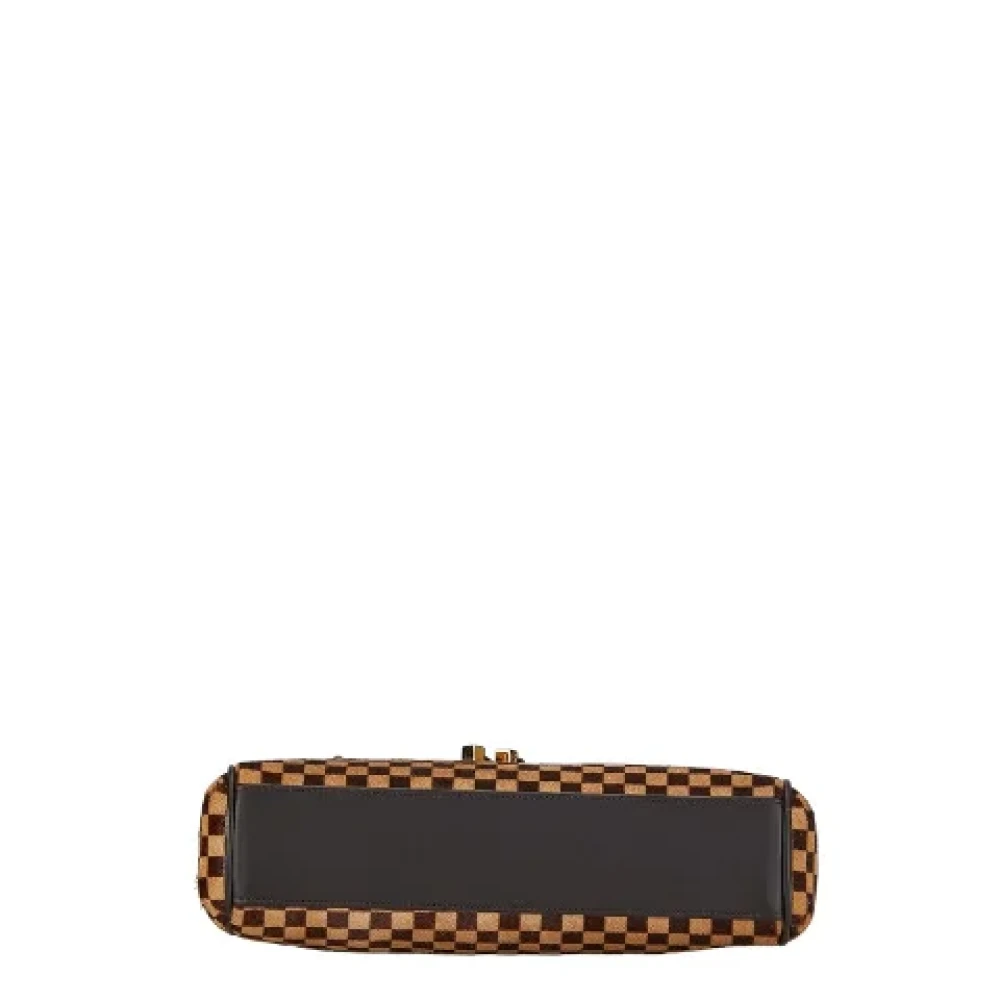 Louis Vuitton Vintage Pre-owned Leather handbags Beige Dames