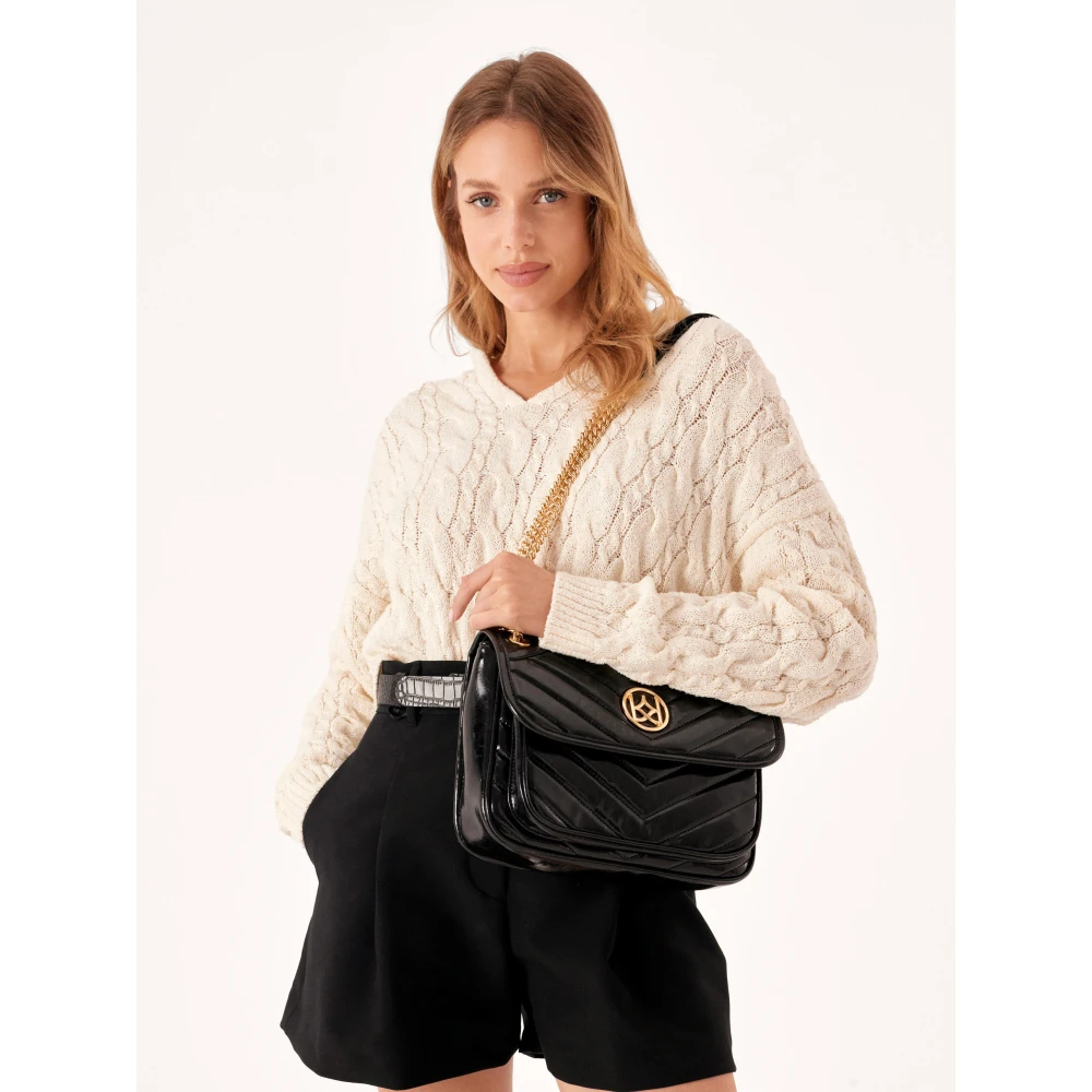 Kazar Zwarte kettinghandtas Black Dames