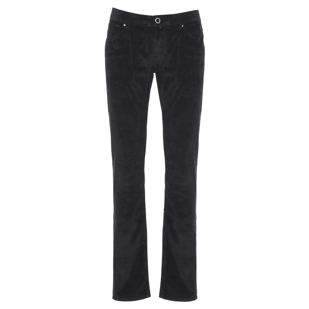 Jacob Cohën Uomo Blu Pantaloni In Velluto A Coste
