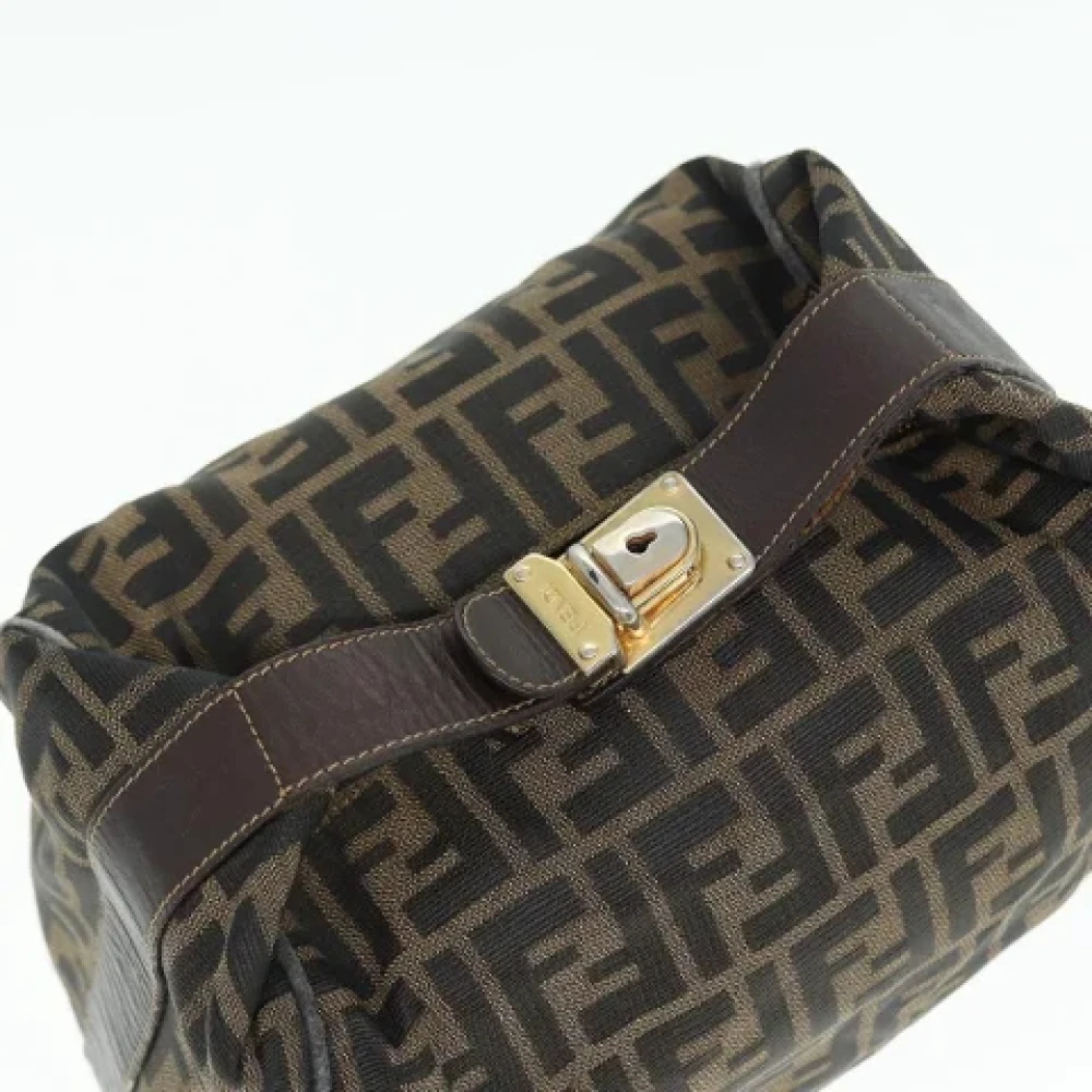 Fendi Vintage Pre-owned Canvas pouches Brown Dames