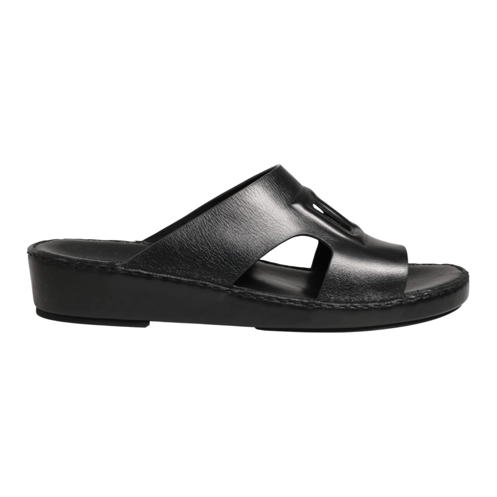 Dolce & Gabbana Men's Black Sliders, 10 Uk, Dg Logo Slide