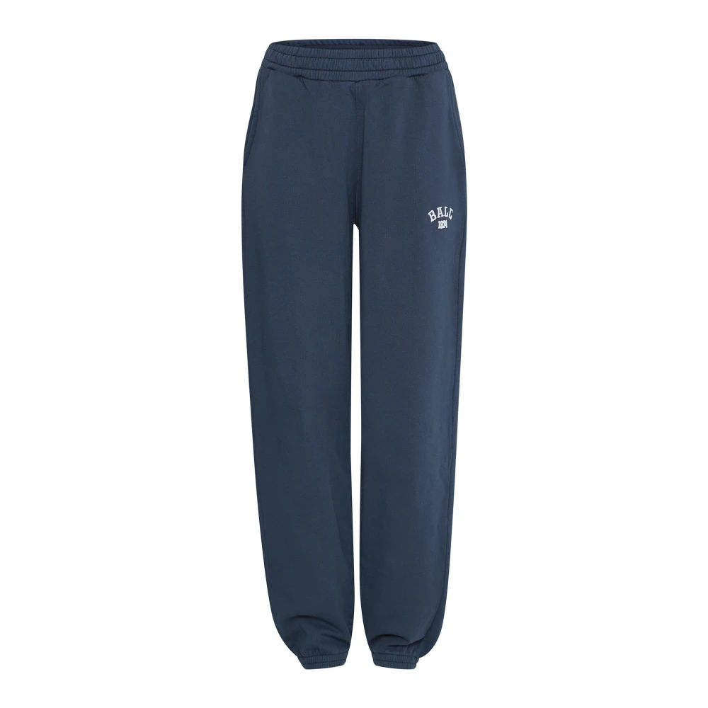 Ball Relaxed Fit Sweatpants Zwart Iris Blue Dames