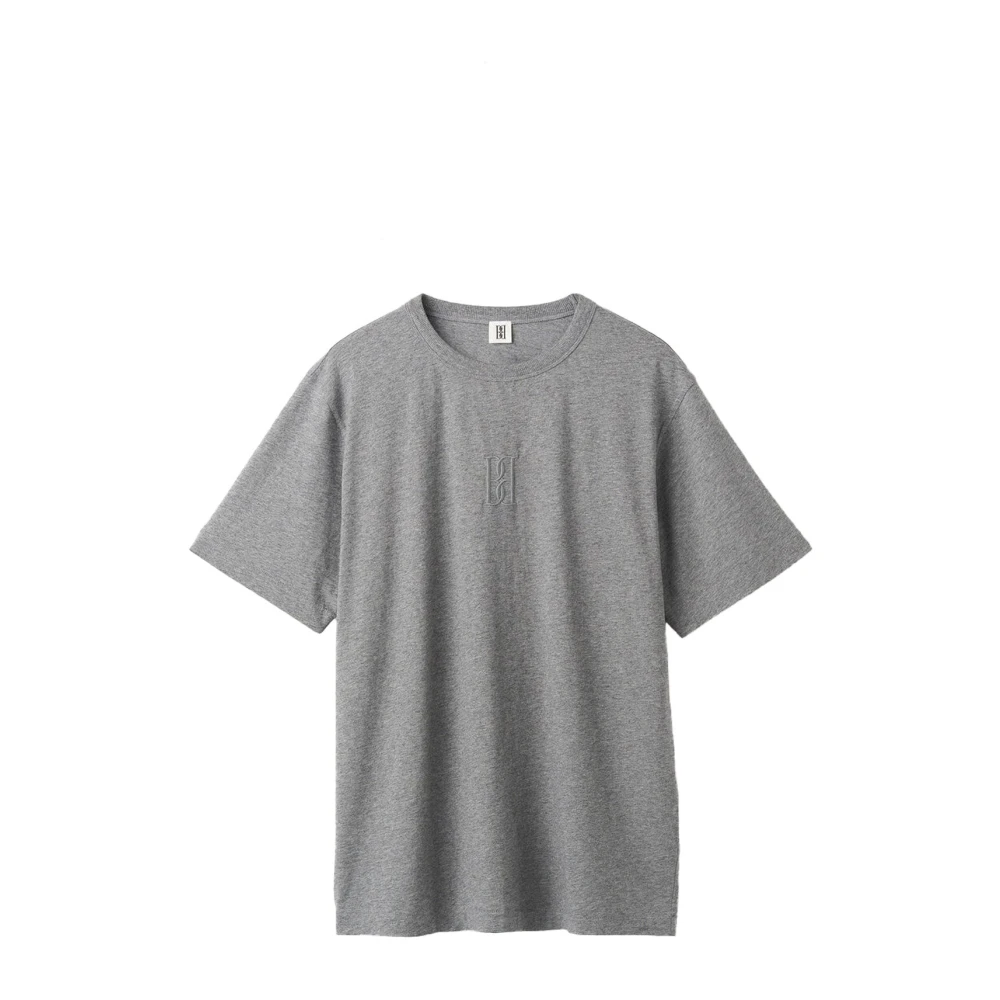 By Malene Birger Loose-Fit Cotton T-Shirt By Herenne Birger Gray Dames