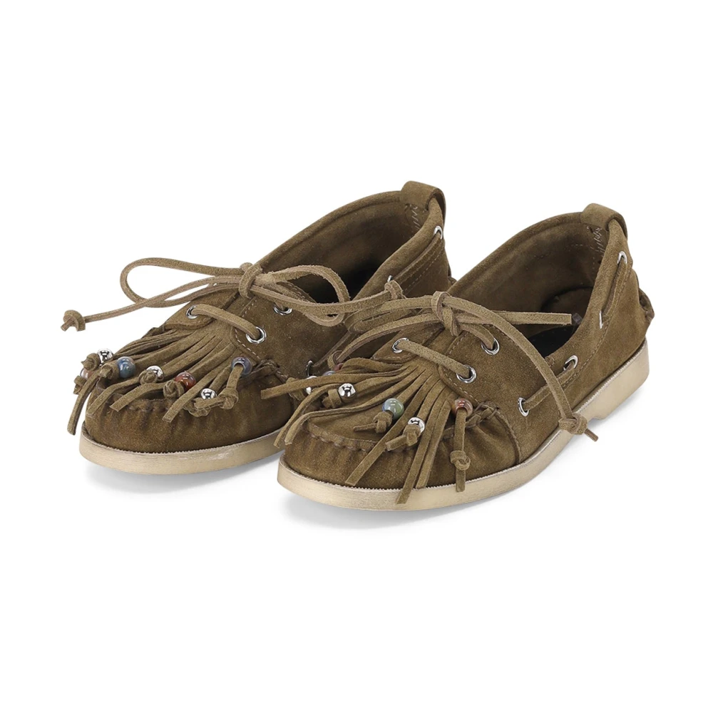Golden Goose Women's Brown Boat Shoes, 6 Uk, Sailor Shoes