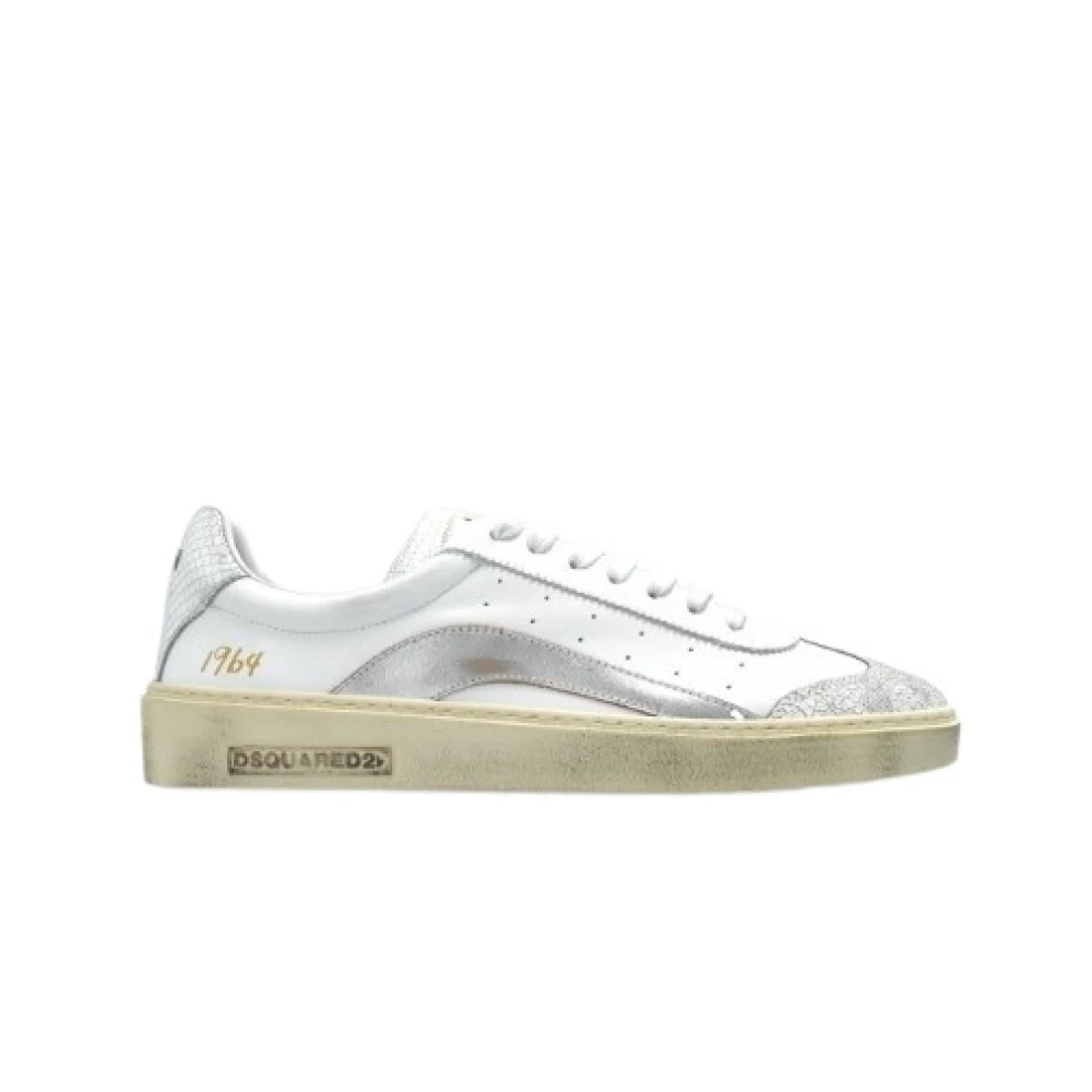 Dsquared2 Witte Zilveren Sneakers M1170