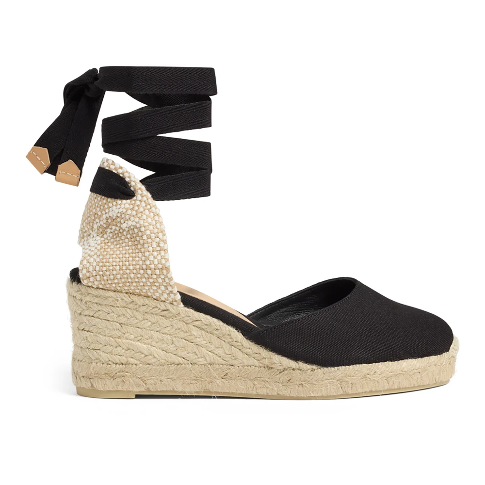 Castañer Women's Black Wedges, 7 Uk, Carina/6/001 7 Cm Wedges