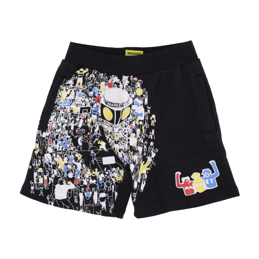 Market Casual Shorts Black Heren