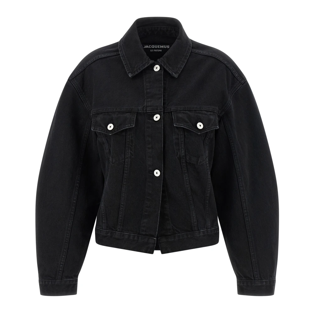 Jacquemus Black Jackets - Female - Denim Jackets - Xs - Jackets