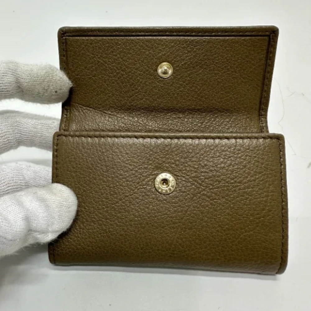 Bvlgari Vintage Pre-owned Leather key-holders Brown Heren