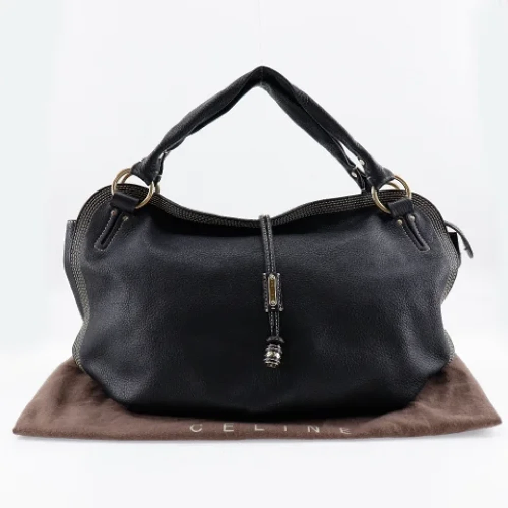 Celine Vintage Pre-owned Leather totes Black Dames