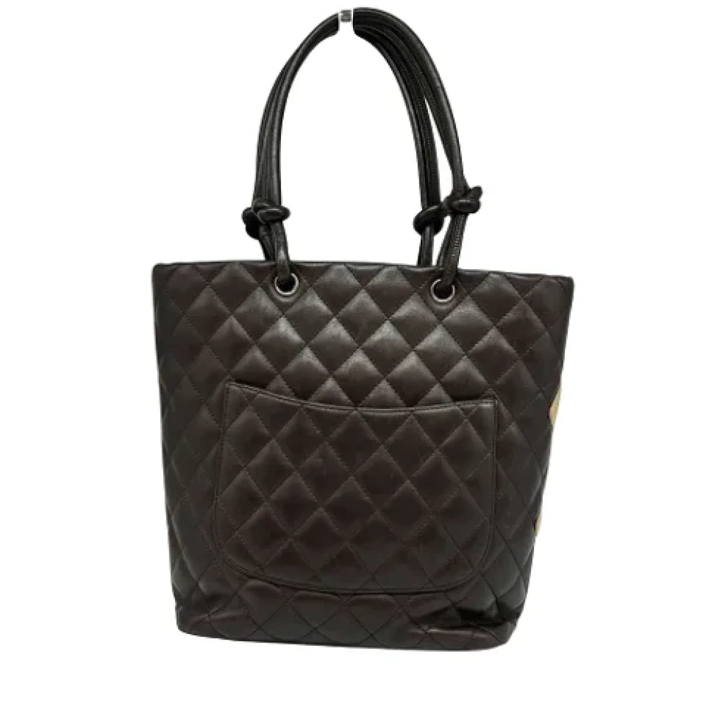 Chanel Vintage Pre-owned Leather totes Brown Dames