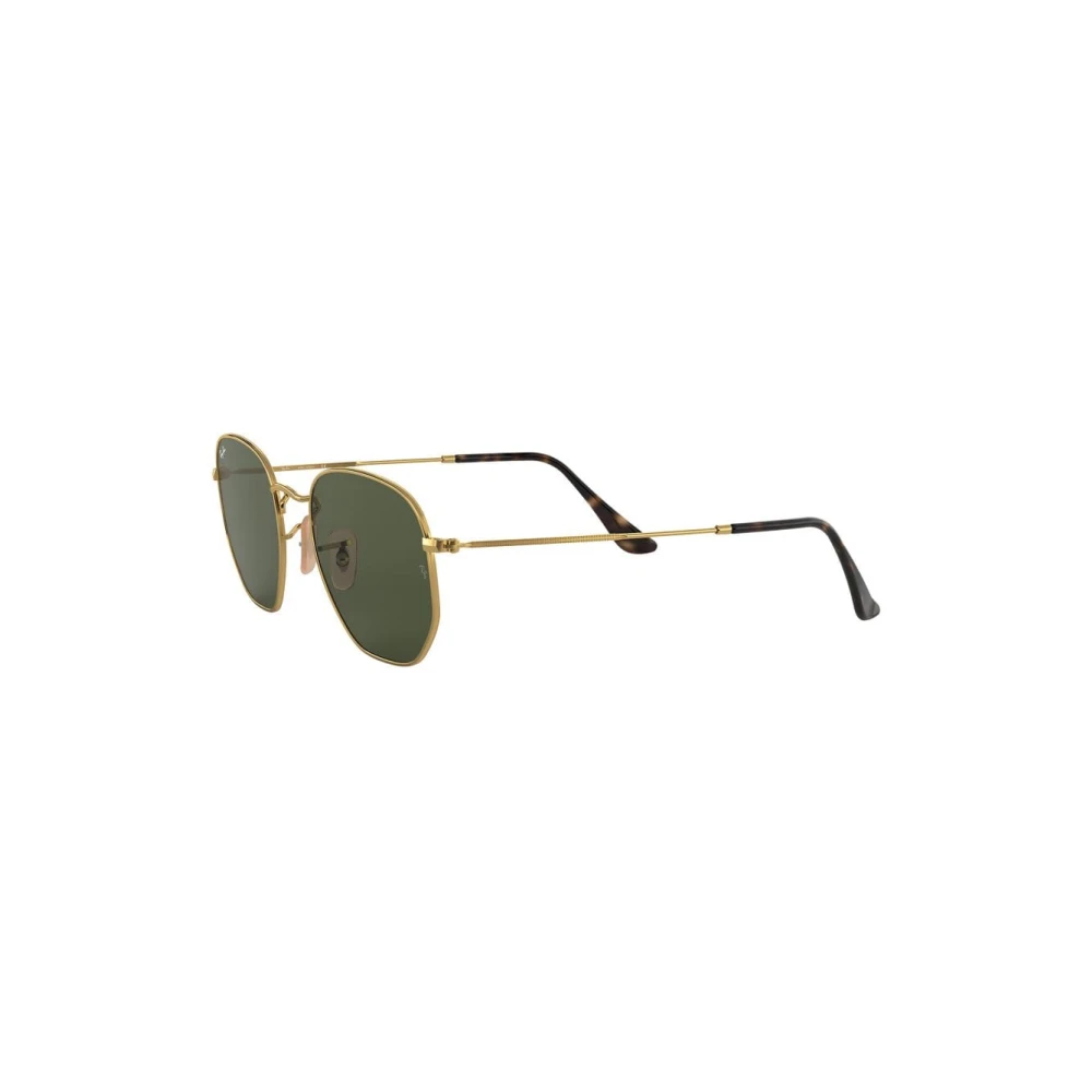 Ray-Ban Unisex Square Gold Green Hexagonal 3548N Sunglasses - Image 13