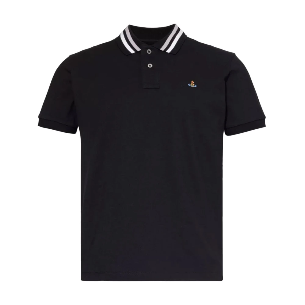 Vivienne Westwood Klassieke Orb Polo Shirt in Zwart Black Heren