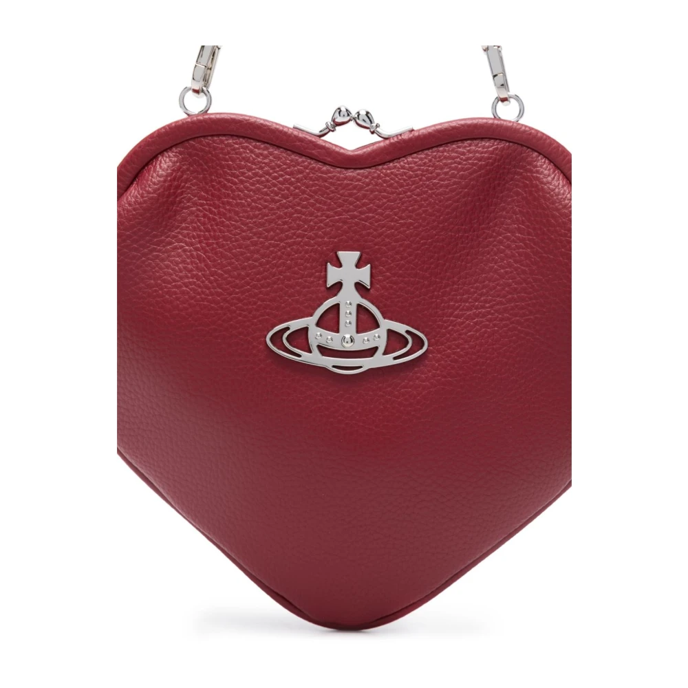 Vivienne Westwood Rode Portemonnee met Hartmotief en Ketting Red Dames