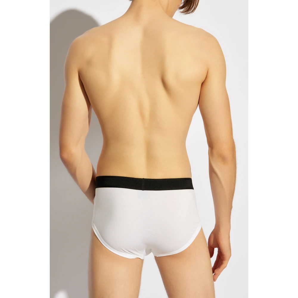 Tom Ford Briefs met logo White Heren