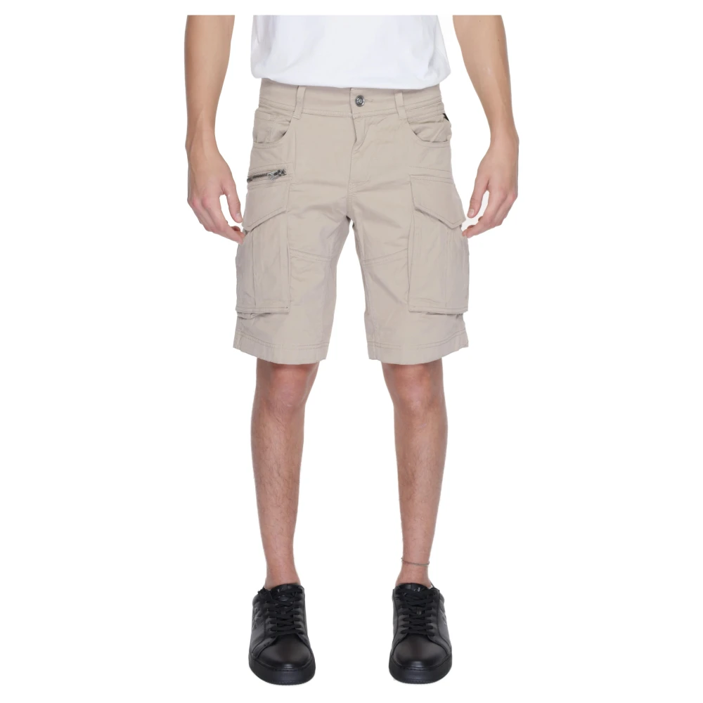 Replay Mannelijk Beige Korte Broeken Heren, W34, Katoen, Cargo Shorts Regular Fit