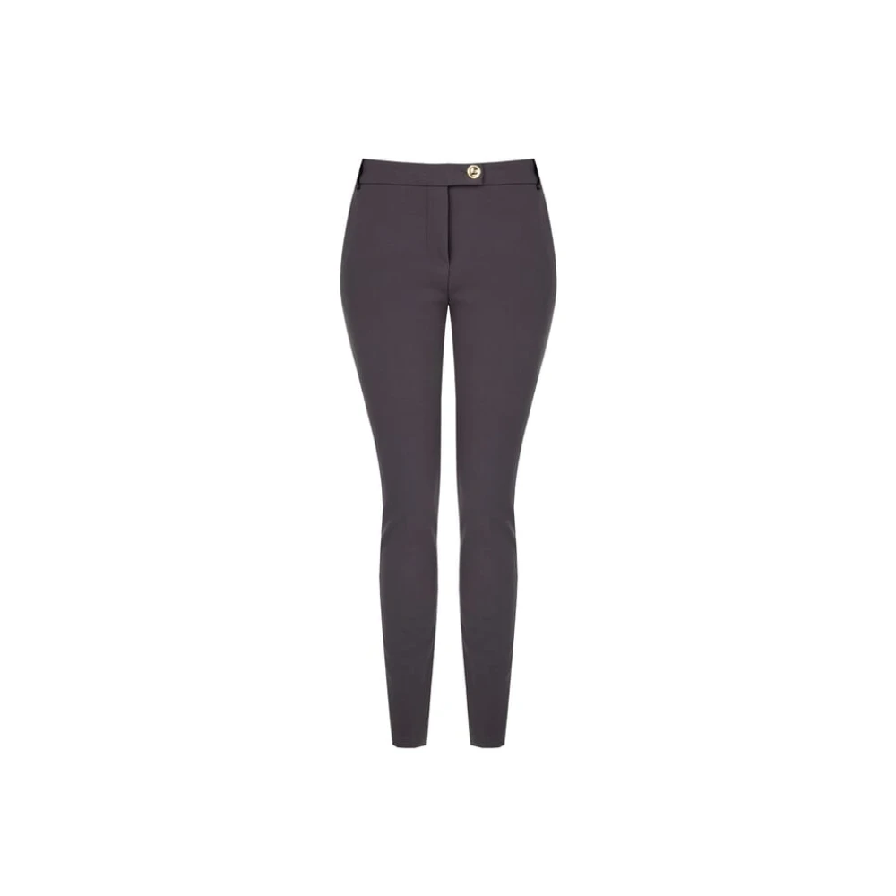 RINASCIMENTO Skinny Scuba Crepe Broek Brown Dames