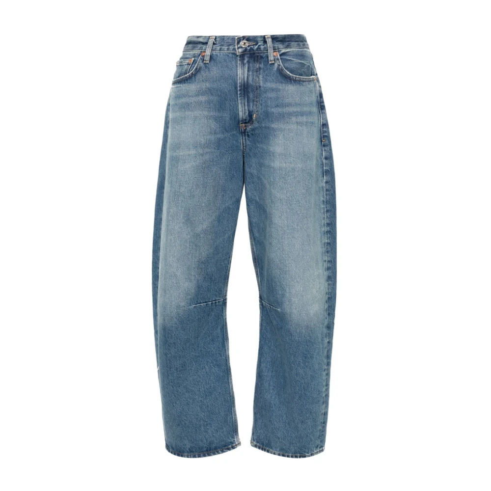 Citizens of Humanity Relaxed Tapered Barrel Leg Jeans Blue Dames