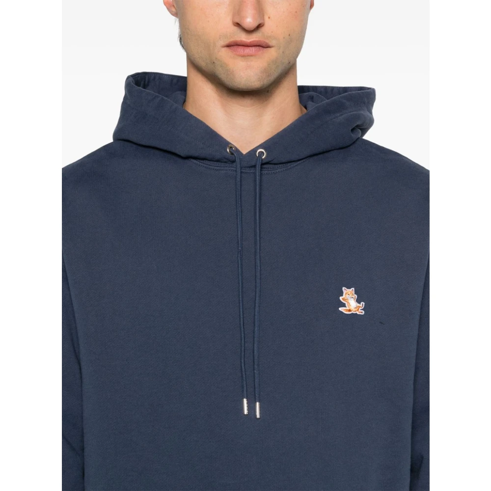 Maison Kitsuné Blauwe Sweatshirt Aw24 Herenmode Blue Heren