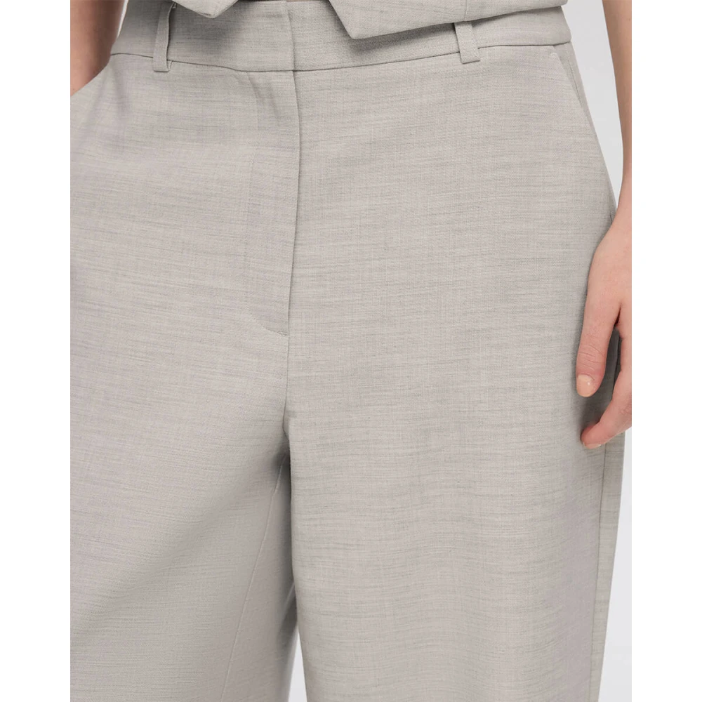 Selected Femme Hoge taille extra wijde broek Gray Dames