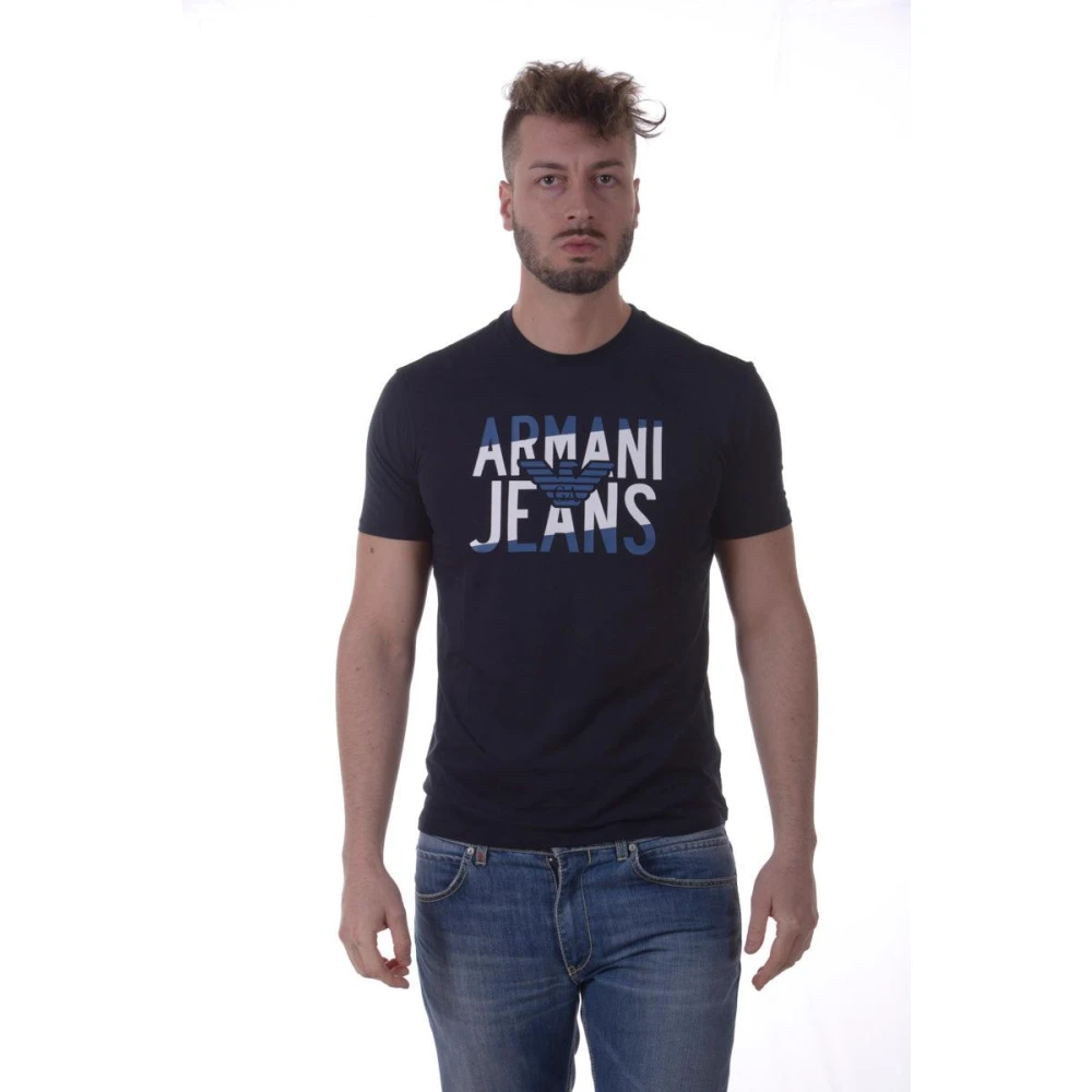 Armani Jeans Hombre Azul Camisetas, Talla: S
