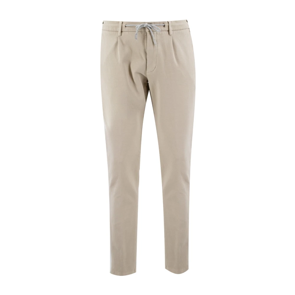 Eleventy Beige Drawstring Trousers