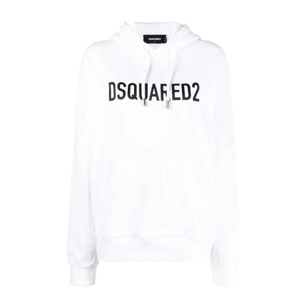 Dsquared2 Women's White Cozy Stylish Hoodie