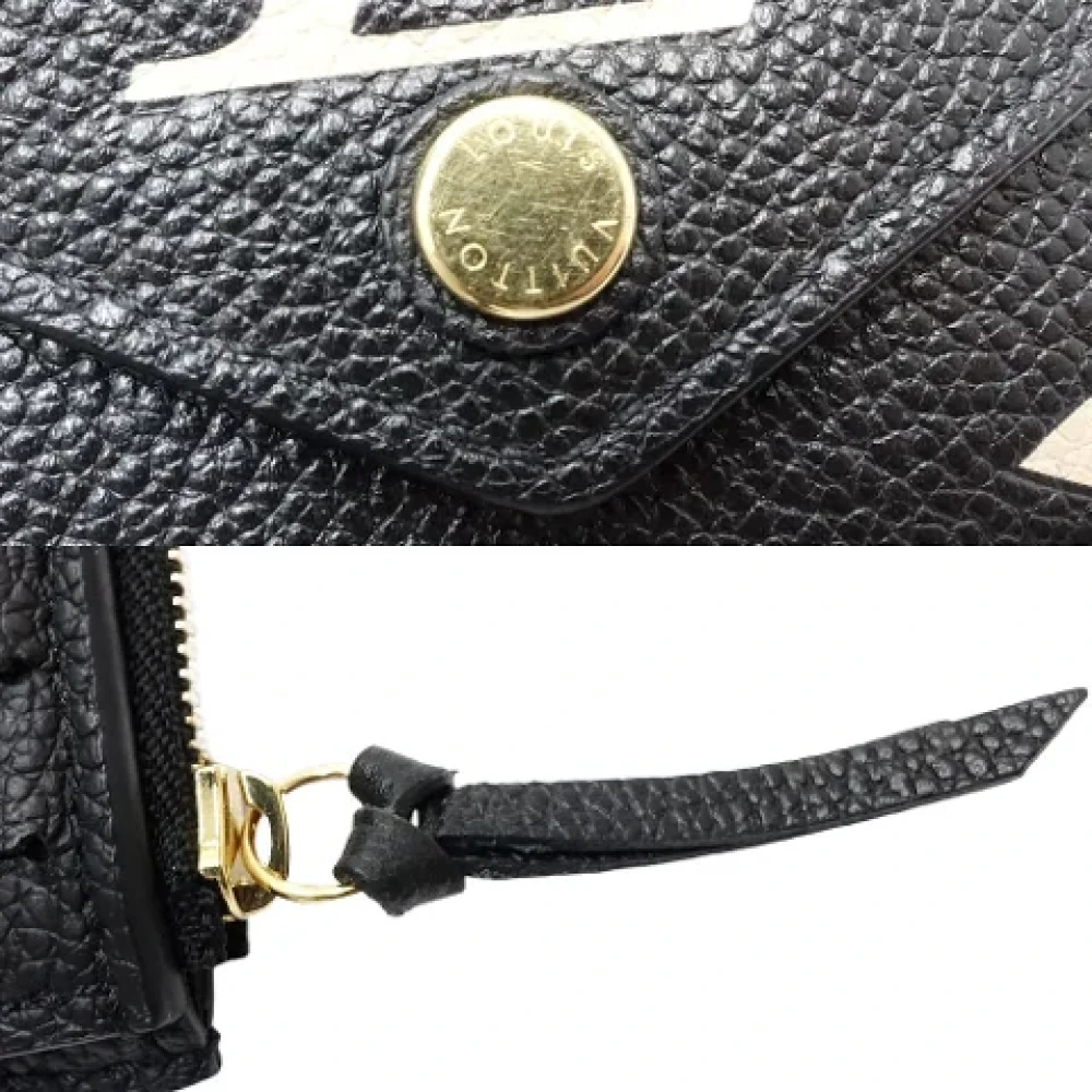 Louis Vuitton Vintage Pre-owned Leather wallets Black Dames