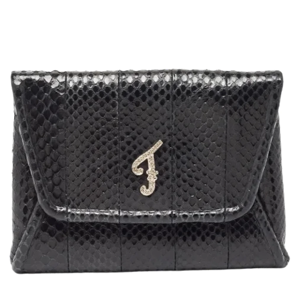 Fendi Vintage Pre-owned Fabric clutches Black Dames