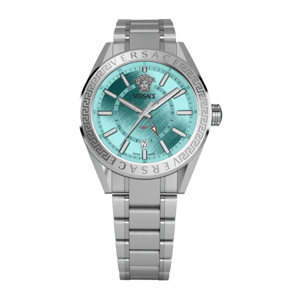 Versace Men's Blue Watches, One Size, V-Code Gmt