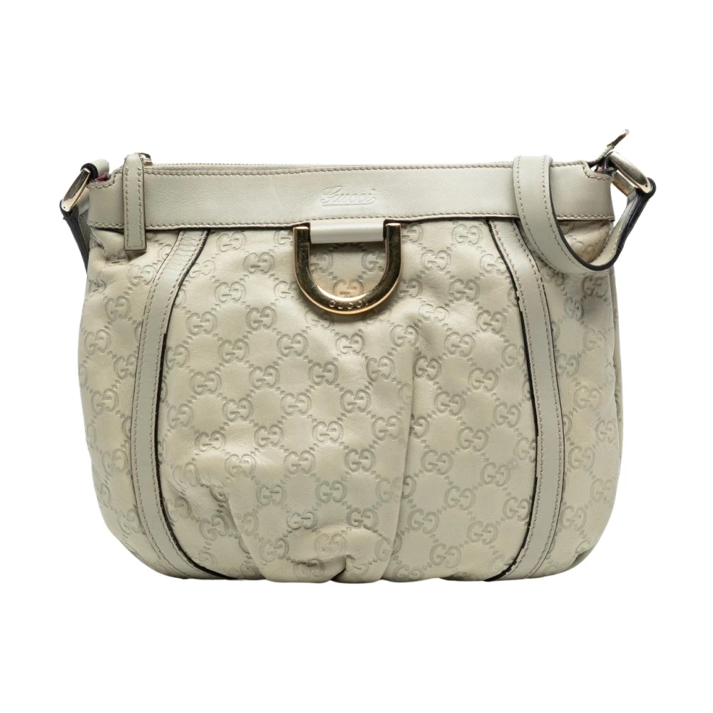 Gucci Vintage Damen Weiß Pre-Owned Ledertasche