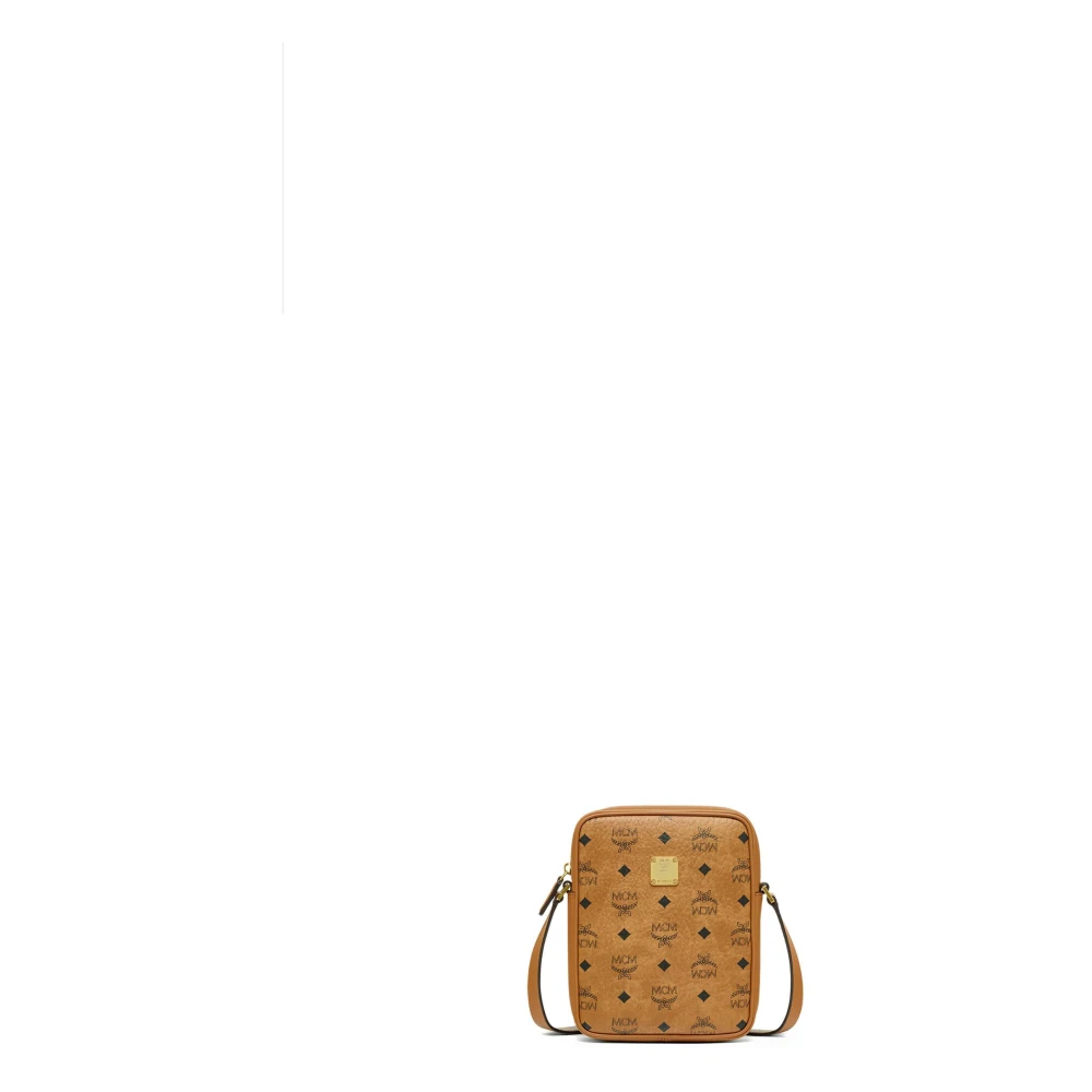 MCM Klassieke Schoudertas in Visetos Brown Dames