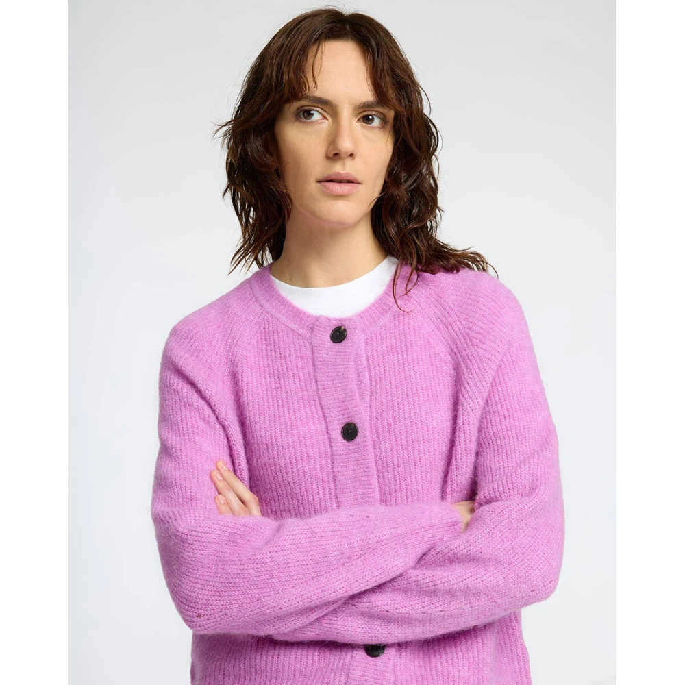 Selected Femme Gebreid kort vest Pink Dames