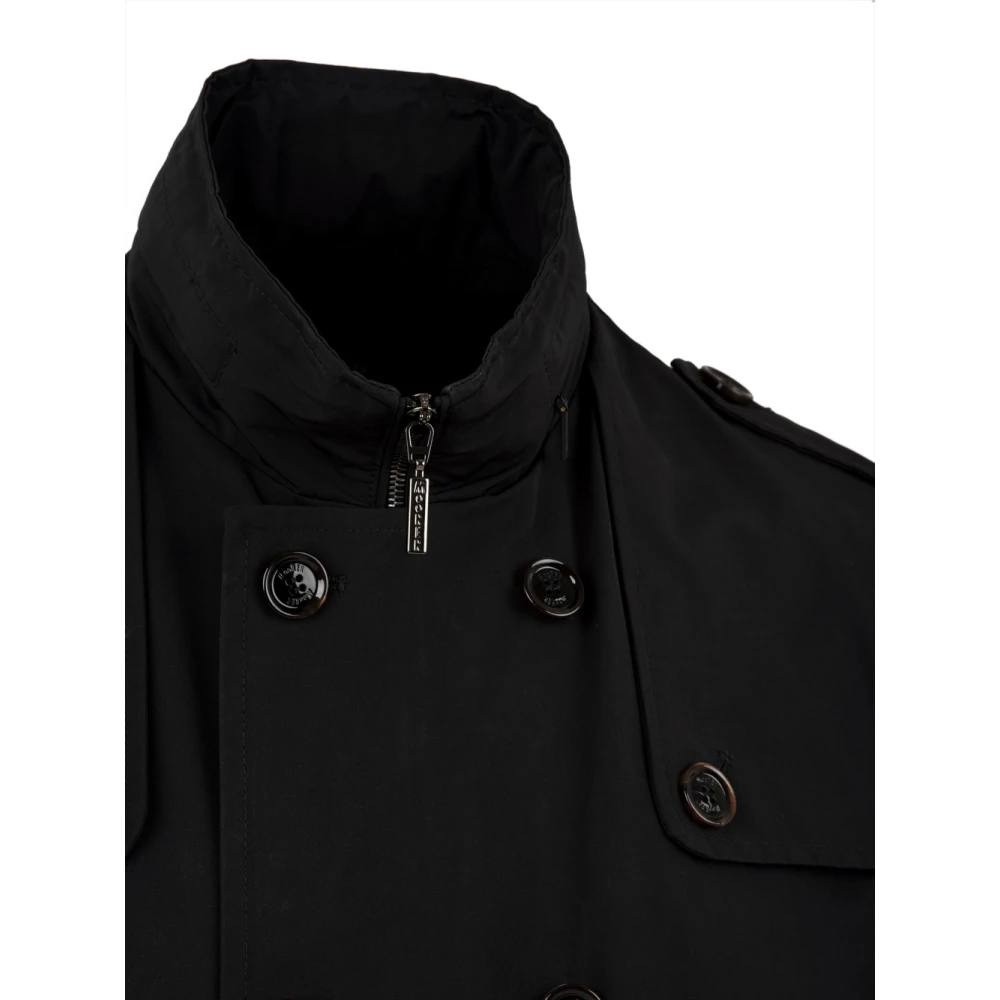 Moorer Blauwe Dubbel-Borst Jas Loyd Stijl Blue Heren