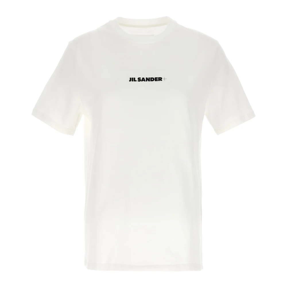 Jil Sander Women's White T-Shirts, L, Logo T-Shirt
